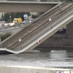 Carolabrücke in Dresden eingestürzt