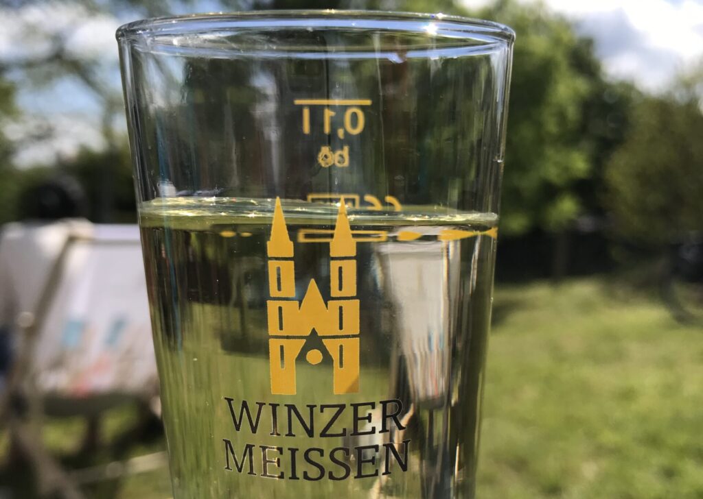 Weinglas der Winzergenossenschaft Meissen