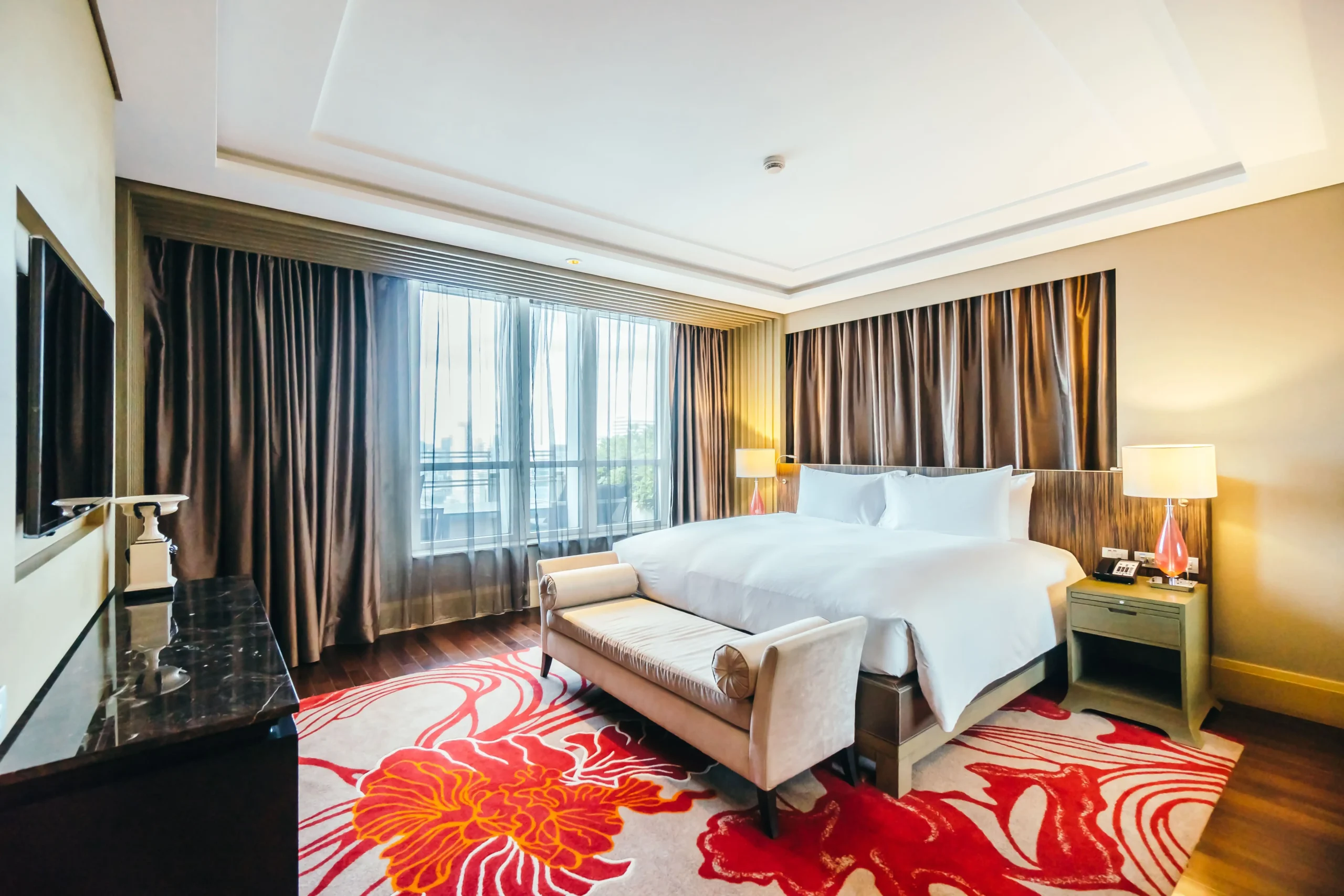 Hotellerie bei Gast und Rast, ein schickes Hotelzimmer